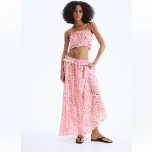 H&M Pink Floral Two-Piece Set